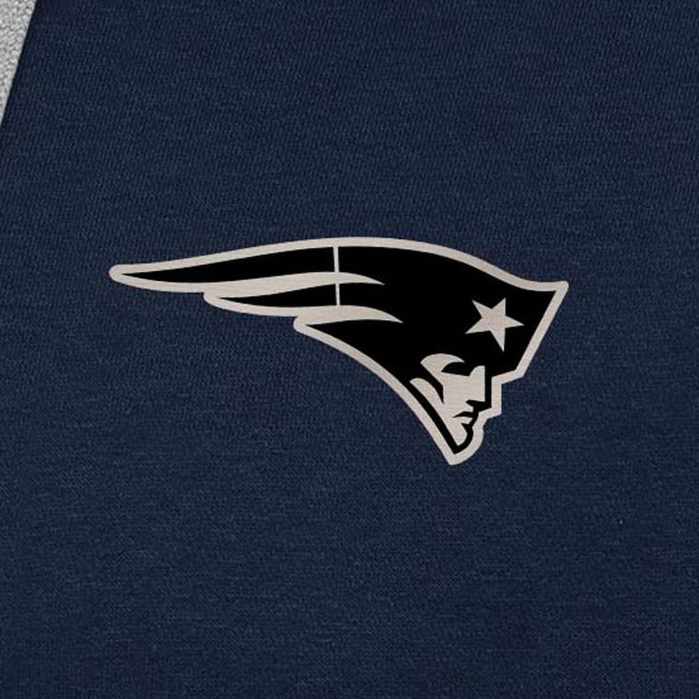 New England Patriots  Antigua Brushed Carbon Victory Pullover Hoodie