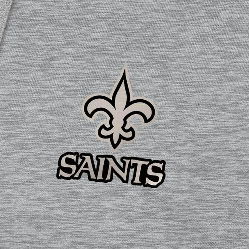 New Orleans Saints  Antigua Brushed Carbon Victory Pullover Hoodie