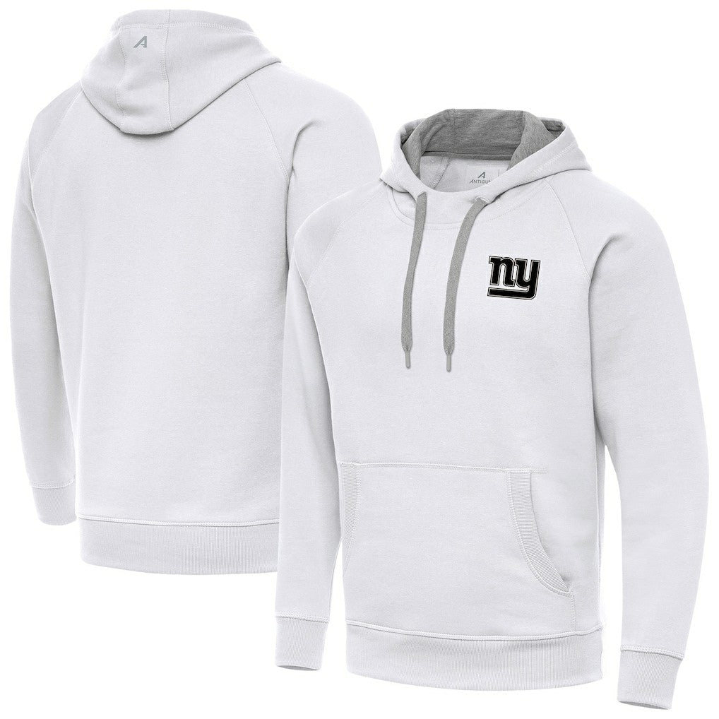 New York Giants  Antigua Brushed Carbon Victory Pullover Hoodie