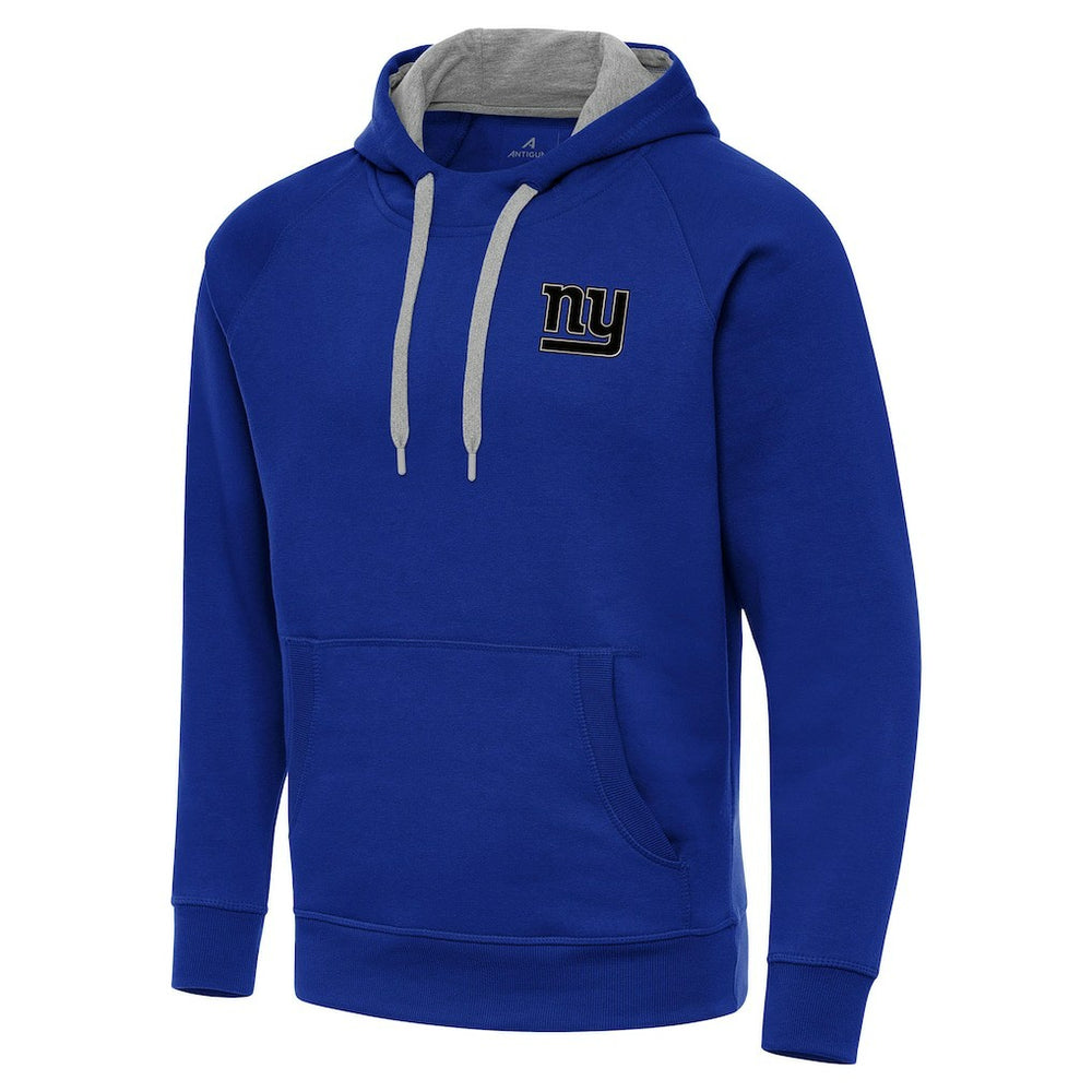 New York Giants  Antigua Brushed Carbon Victory Pullover Hoodie