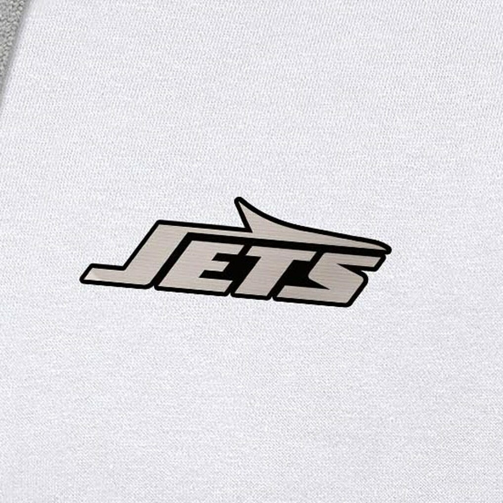New York Jets  Antigua Brushed Carbon Victory Pullover Hoodie