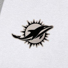Miami Dolphins  Antigua Brushed Carbon Victory Pullover Hoodie