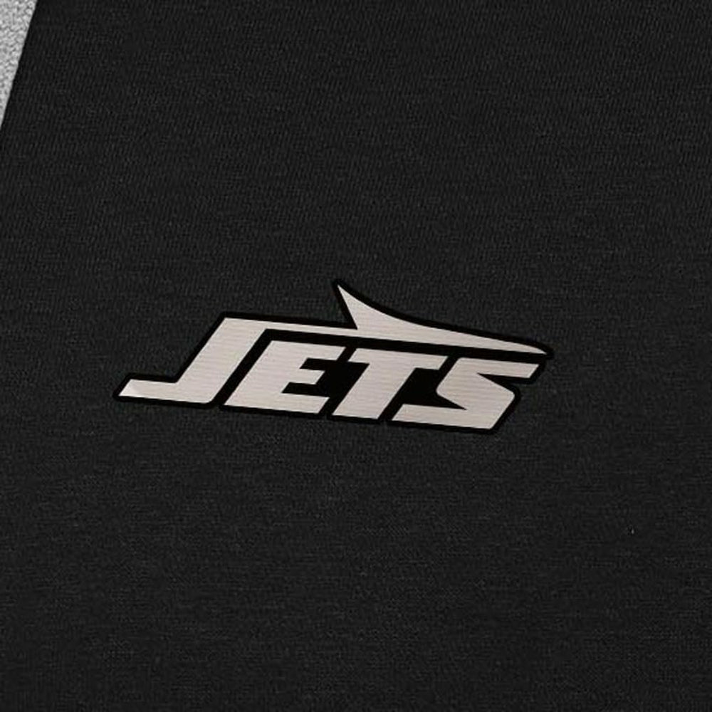 New York Jets  Antigua Brushed Carbon Victory Pullover Hoodie