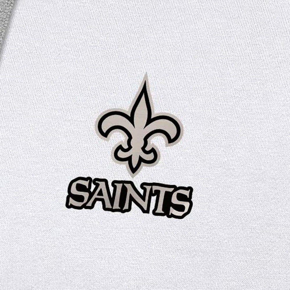 New Orleans Saints  Antigua Brushed Carbon Victory Pullover Hoodie