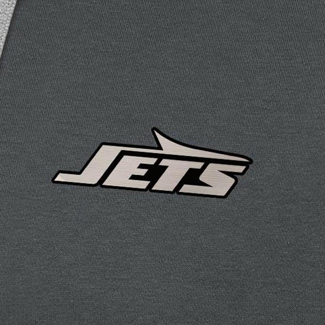 New York Jets  Antigua Brushed Carbon Victory Pullover Hoodie