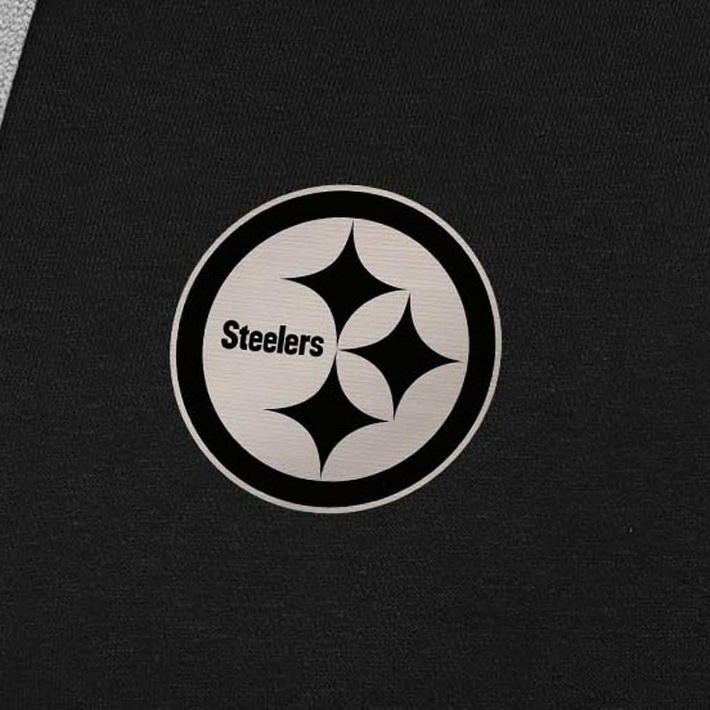 Pittsburgh Steelers  Antigua Brushed Carbon Victory Pullover Hoodie