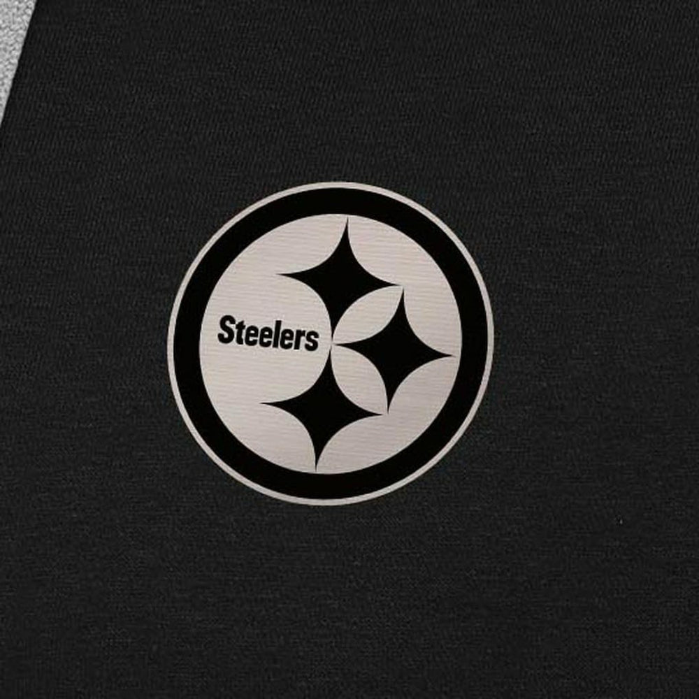 Pittsburgh Steelers  Antigua Brushed Carbon Victory Pullover Hoodie