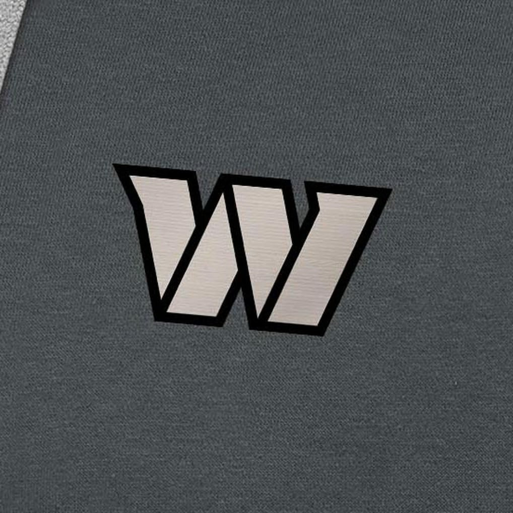 Washington Commanders  Antigua Brushed Carbon Victory Pullover Hoodie