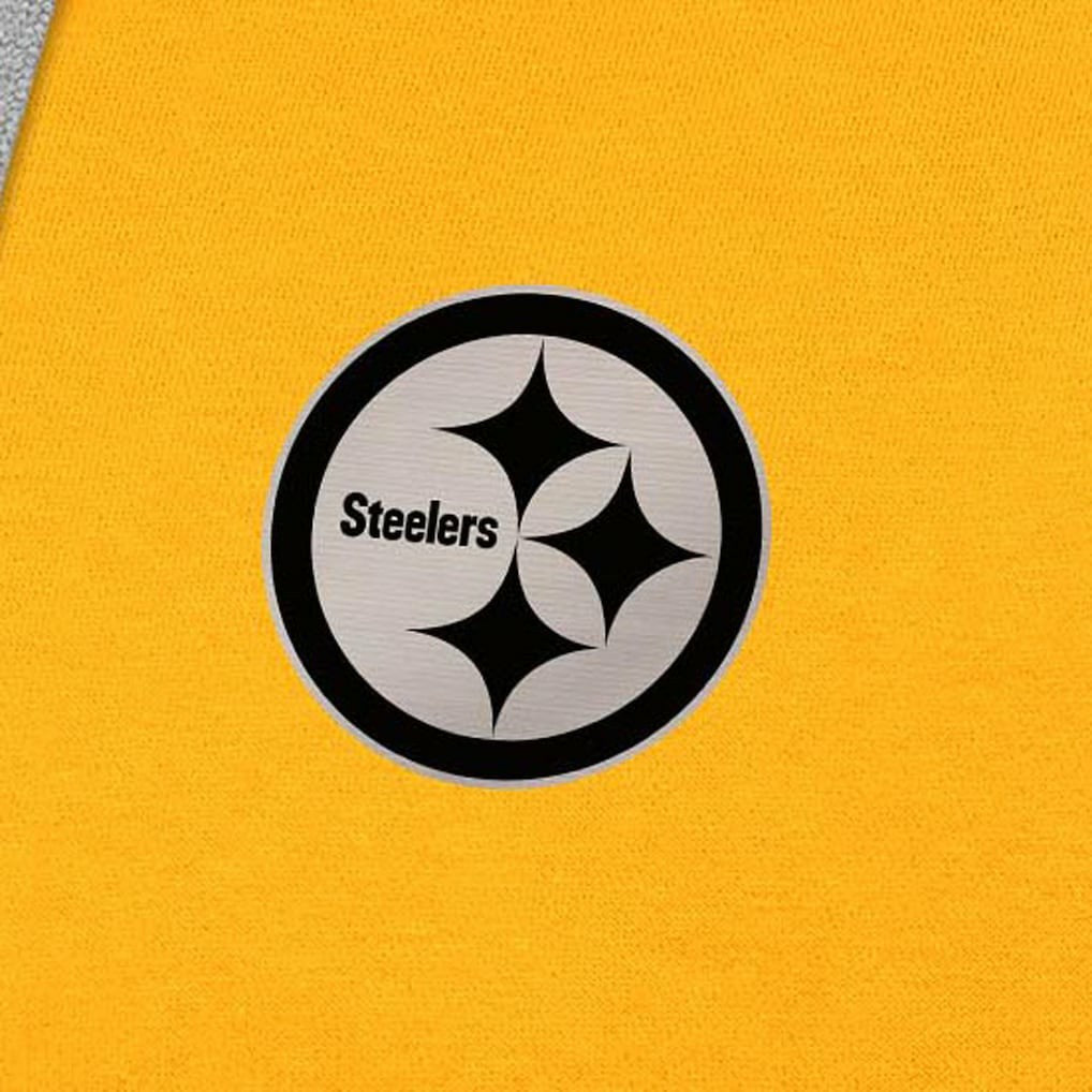 Pittsburgh Steelers  Antigua Brushed Carbon Victory Pullover Hoodie