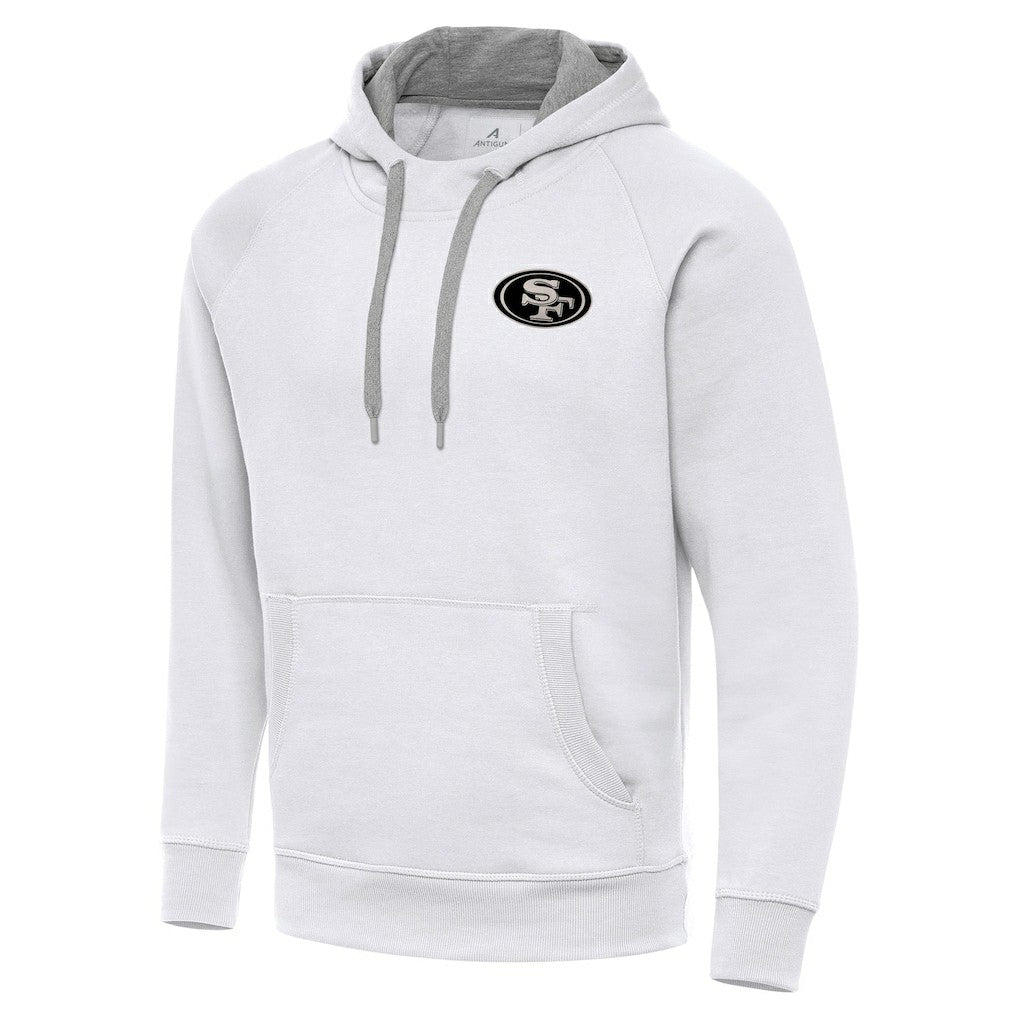 San Francisco 49ers  Antigua Brushed Carbon Victory Pullover Hoodie