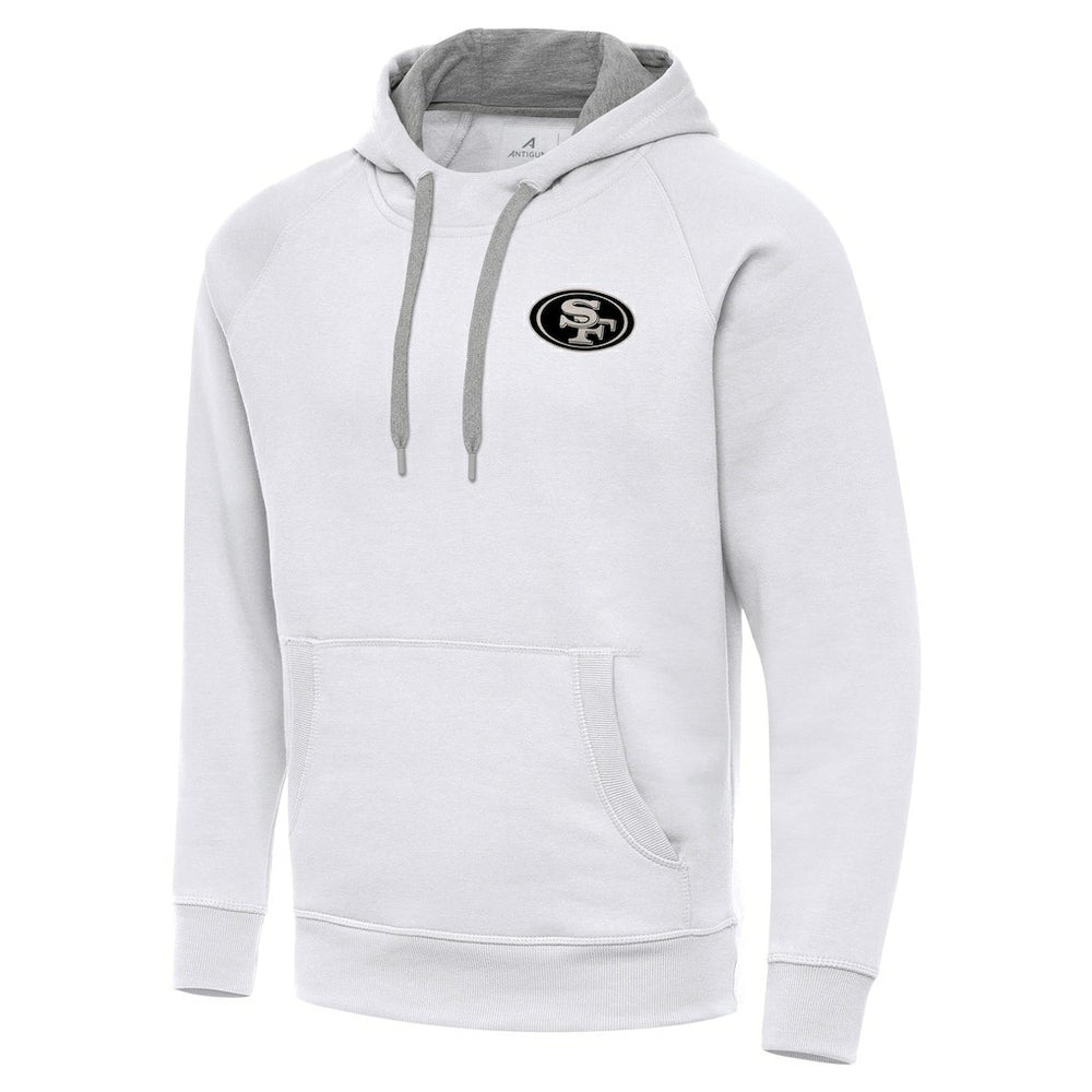 San Francisco 49ers  Antigua Brushed Carbon Victory Pullover Hoodie