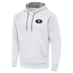 San Francisco 49ers  Antigua Brushed Carbon Victory Pullover Hoodie