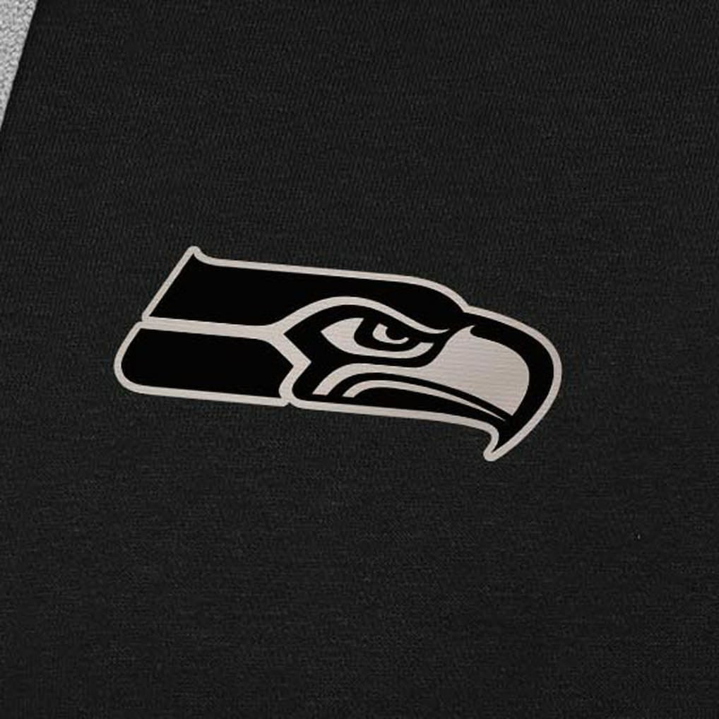 Seattle Seahawks  Antigua Brushed Carbon Victory Pullover Hoodie