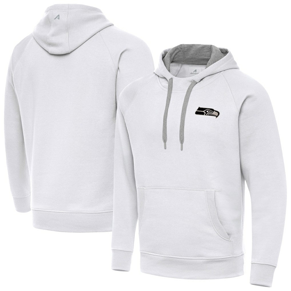 Seattle Seahawks  Antigua Brushed Carbon Victory Pullover Hoodie