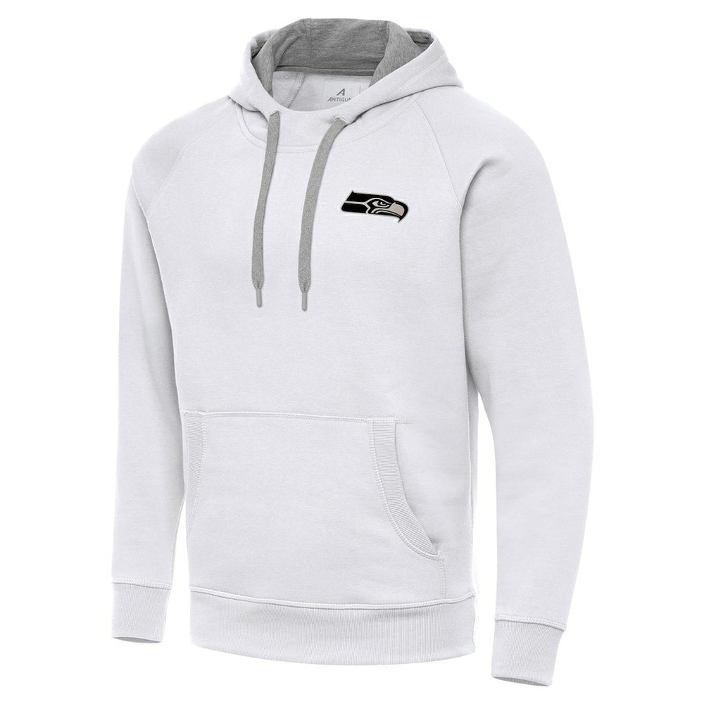 Seattle Seahawks  Antigua Brushed Carbon Victory Pullover Hoodie