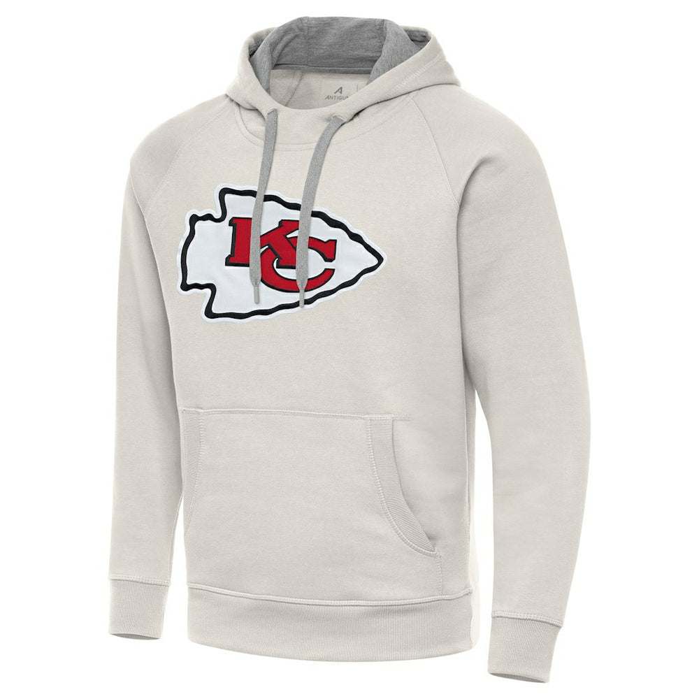 Kansas City Chiefs  Antigua Victory Raglan Pullover Hoodie
