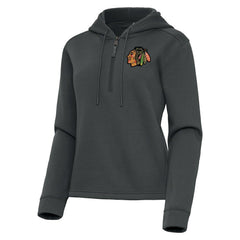 Chicago Blackhawks Antigua Women's Contemporary Quarter-Zip Hoodie Discount