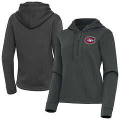 Montreal Canadiens Antigua Women's Contemporary Quarter-Zip Hoodie Outlet