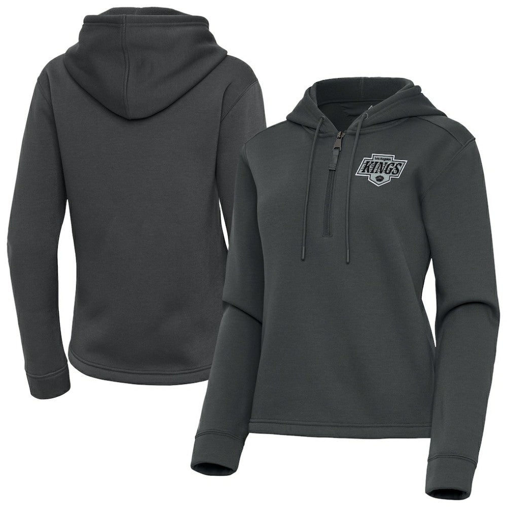 Los Angeles Kings Antigua Women's Contemporary Quarter-Zip Hoodie For Sale