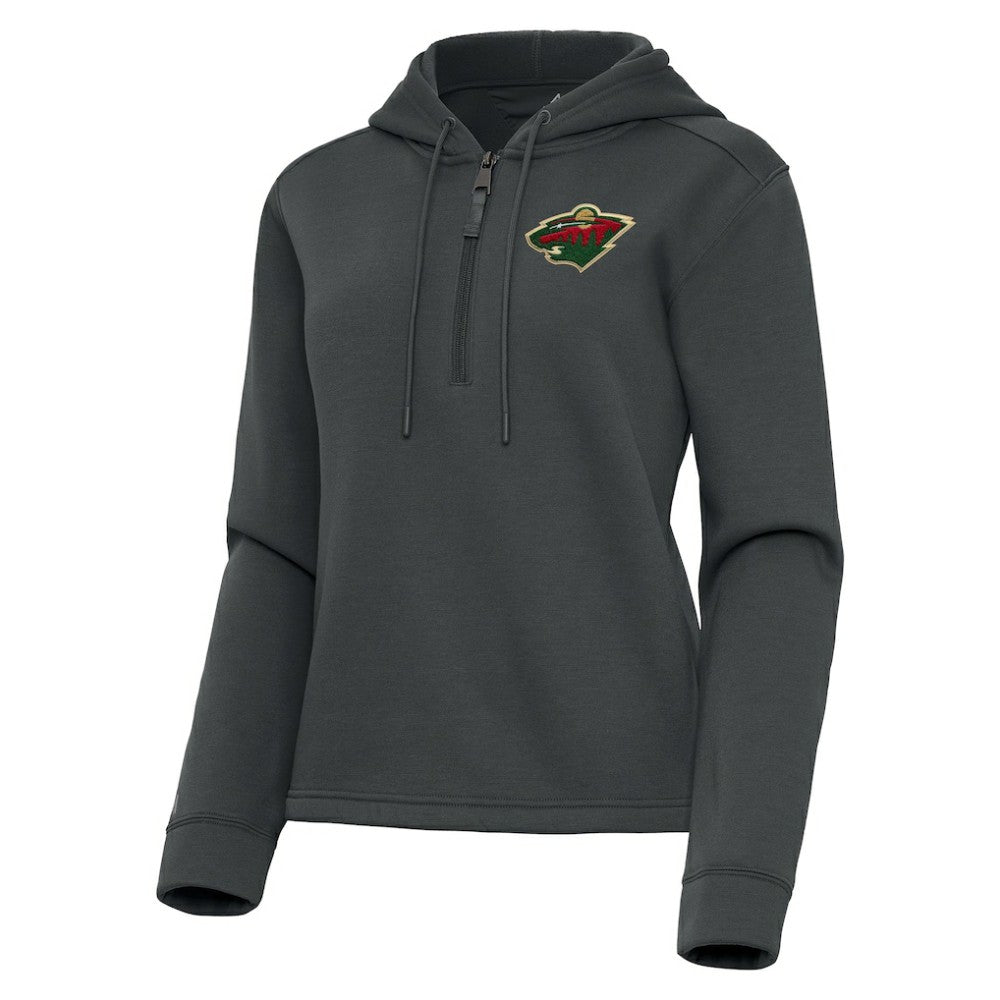 Minnesota Wild Antigua Women's Contemporary Quarter-Zip Hoodie Discount