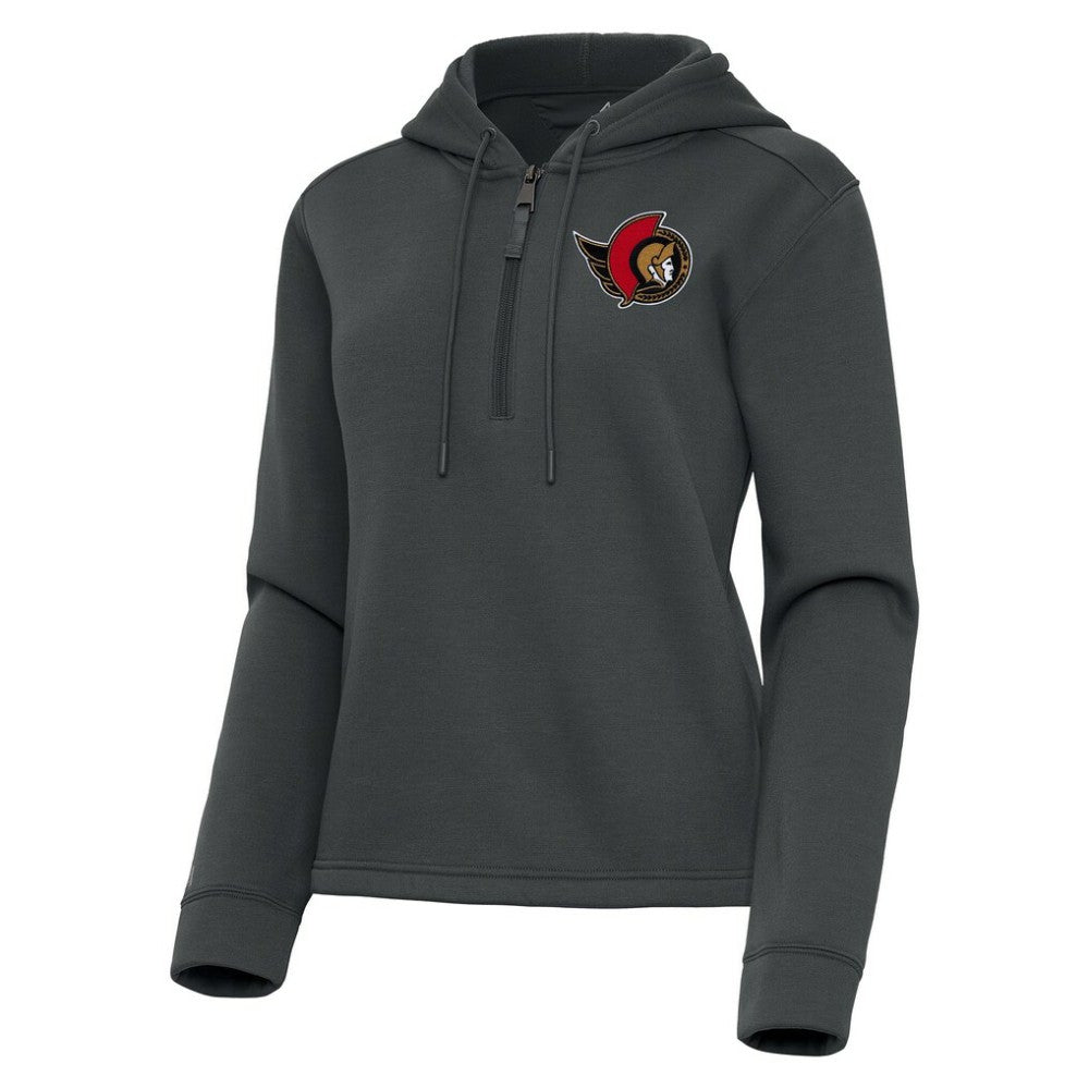 Ottawa Senators Antigua Women's Contemporary Quarter-Zip Hoodie Sale
