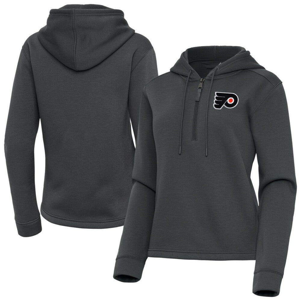 Philadelphia Flyers Antigua Women's Contemporary Quarter-Zip Hoodie Discount