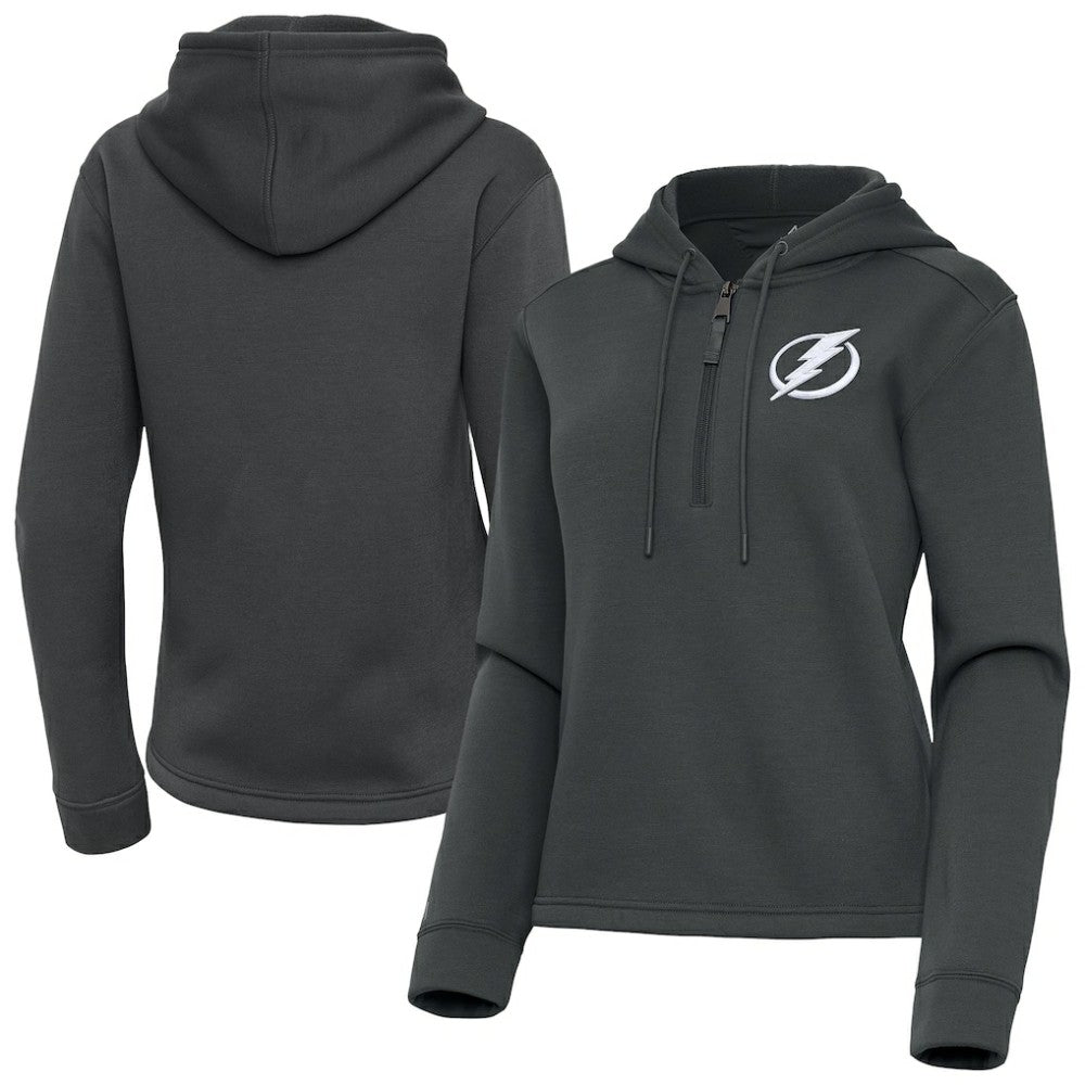 Tampa Bay Lightning Antigua Women's Contemporary Quarter-Zip Hoodie Discount