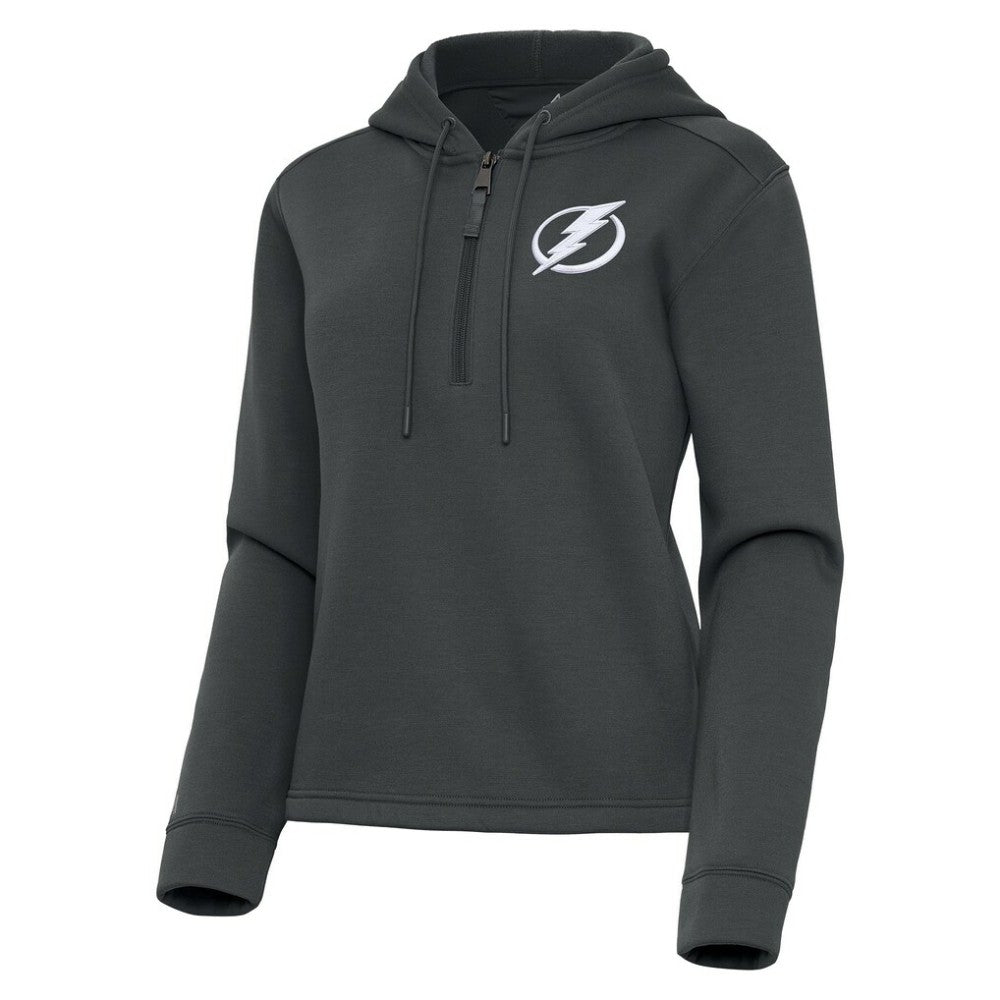 Tampa Bay Lightning Antigua Women's Contemporary Quarter-Zip Hoodie Discount