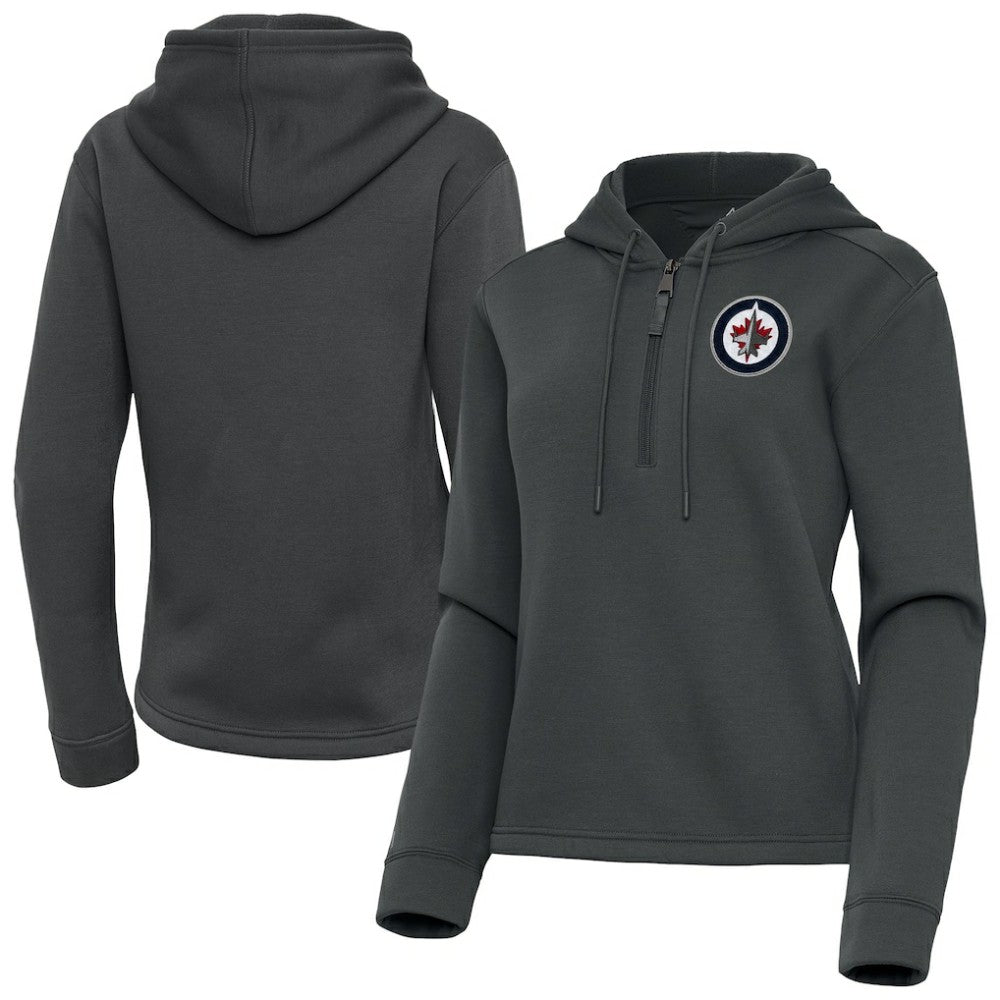 Winnipeg Jets Antigua Women's Contemporary Quarter-Zip Hoodie For Sale