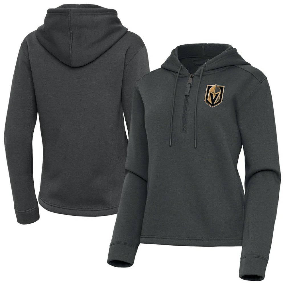 Vegas Golden Knights Antigua Women's Contemporary Quarter-Zip Hoodie Outlet