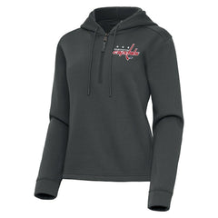Washington Capitals Antigua Women's Contemporary Quarter-Zip Hoodie Discount