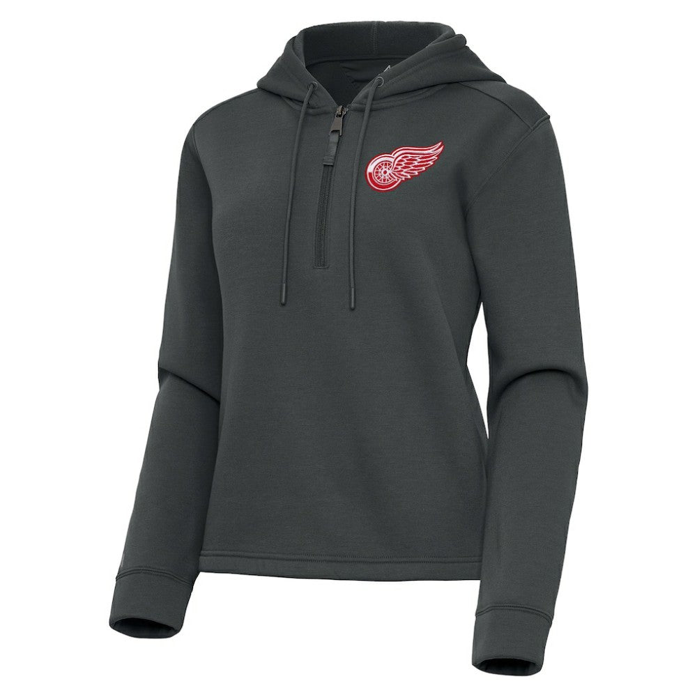 Detroit Red Wings Antigua Women's Contemporary Quarter-Zip Hoodie Sale