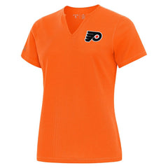 Philadelphia Flyers Antigua Traveler Rib V-Neck T-Shirt For Sale