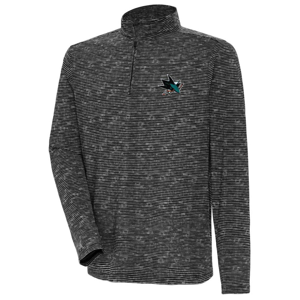 Men's San Jose Sharks Antigua Determined Quarter-Zip Sweatshirt On Sale