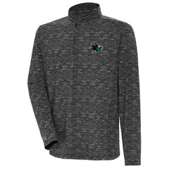 Men's San Jose Sharks Antigua Determined Quarter-Zip Sweatshirt On Sale