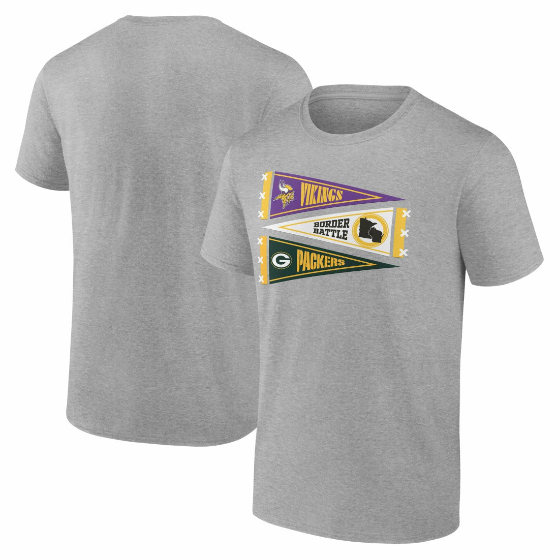 Green Bay Packers Fanatics Minnesota Vikings vs.  Border Battle Pennant T-Shirt