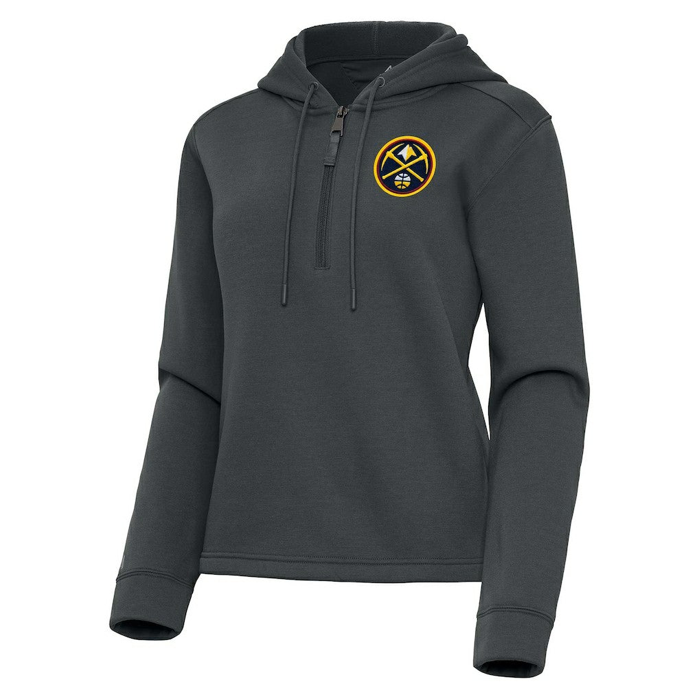 Denver Nuggets Antigua Women's Contemporary Quarter-Zip Hoodie sale For Sale