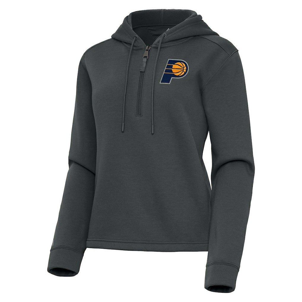 Indiana Pacers Antigua Women's Contemporary Quarter-Zip Hoodie Outlet