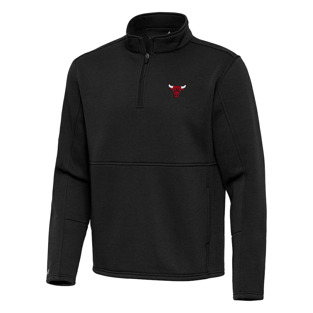 Chicago Bulls Antigua Twist Quarter-Zip Pullover Top - Black outlet Online