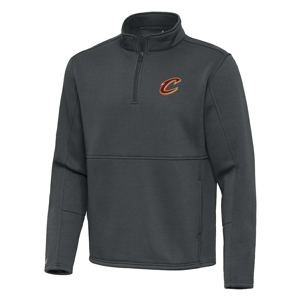 Cleveland Cavaliers Antigua Twist Quarter-Zip Pullover Top - Pewter online On Sale