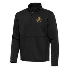 Denver Nuggets Antigua Twist Quarter-Zip Pullover Top - Black online Outlet