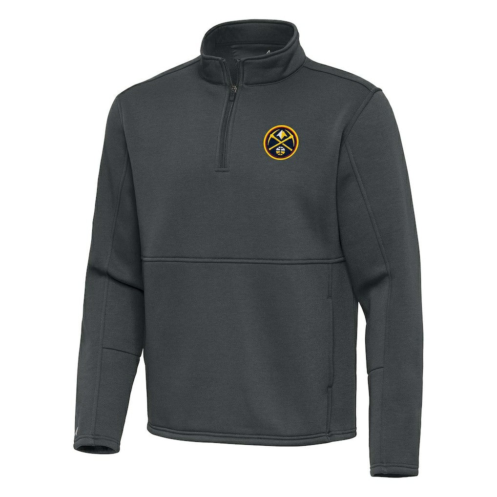 Denver Nuggets Antigua Twist Quarter-Zip Pullover Top - Pewter discount Discount