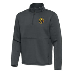 Denver Nuggets Antigua Twist Quarter-Zip Pullover Top - Pewter discount Discount