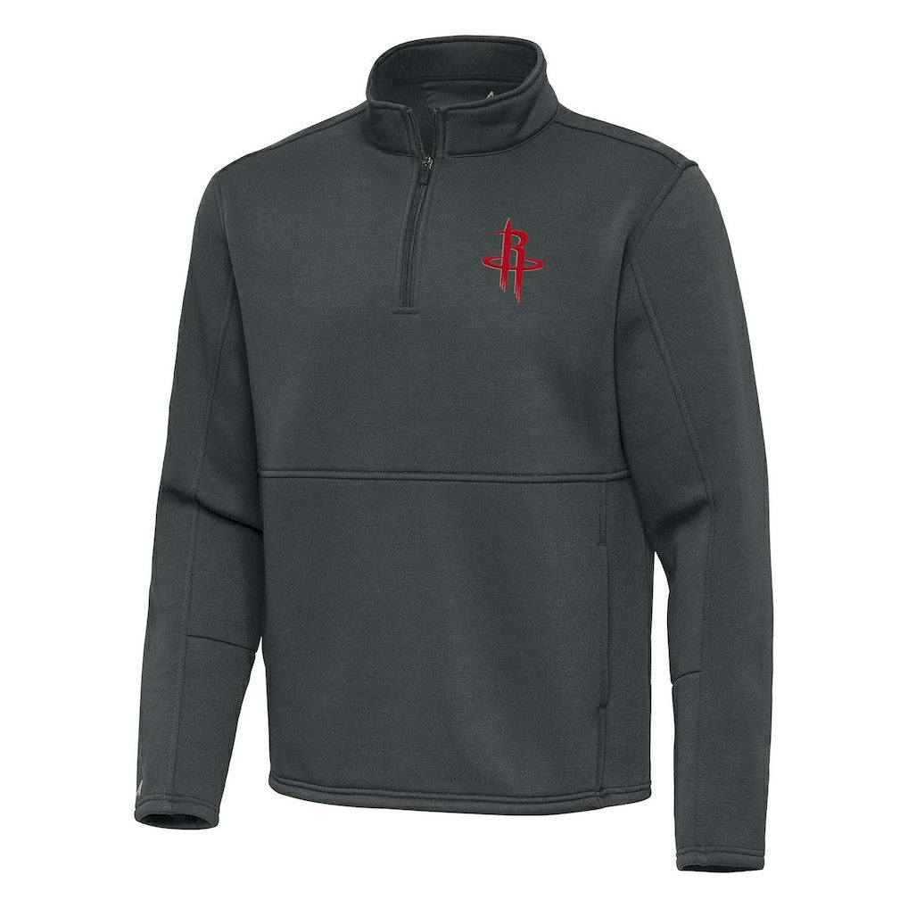 Houston Rockets Antigua Twist Quarter-Zip Pullover Top - Pewter shop On Sale