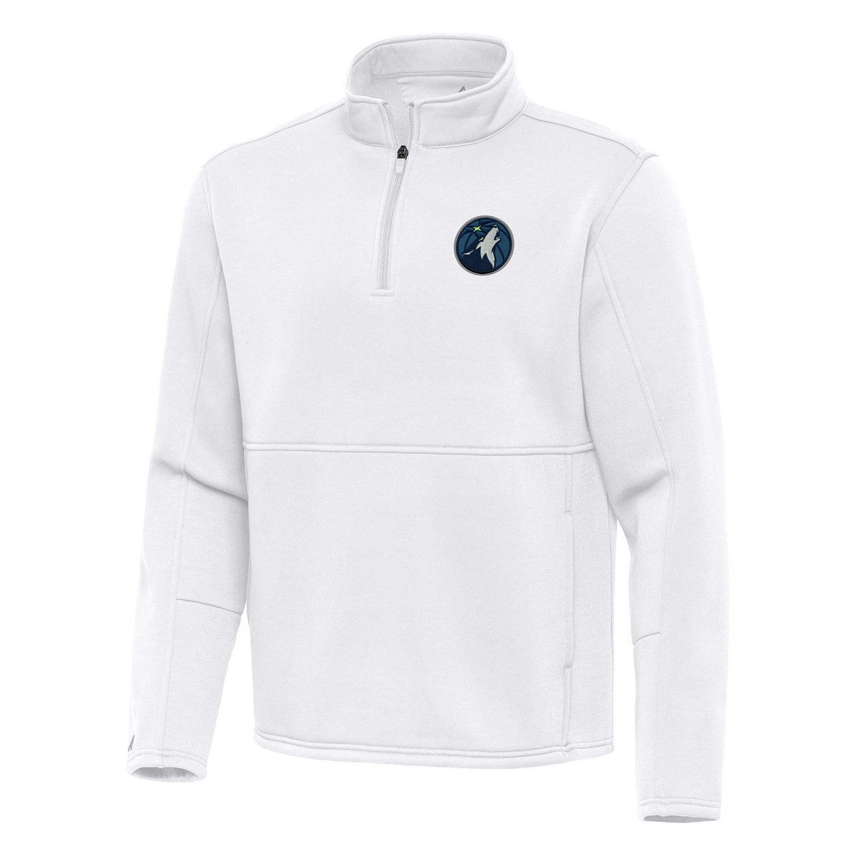 Minnesota Timberwolves Antigua Twist Quarter-Zip Pullover Top - White shop For Sale