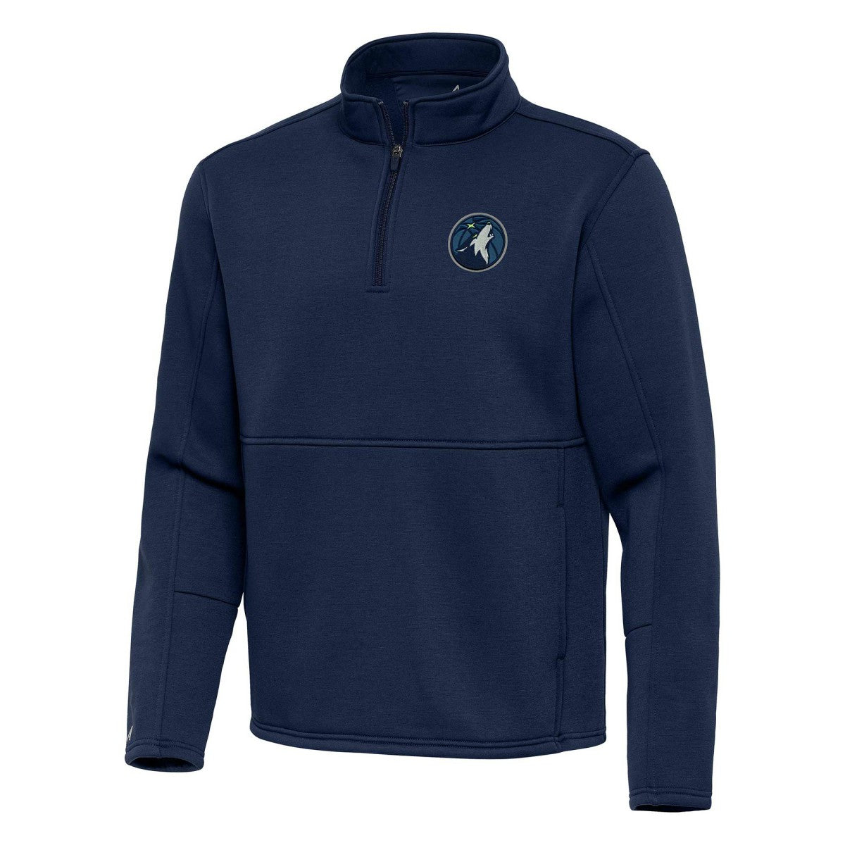 Minnesota Timberwolves Antigua Twist Quarter-Zip Pullover Top - Navy online New