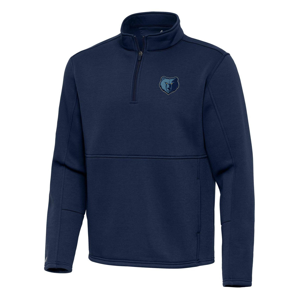 Memphis Grizzlies Antigua Twist Quarter-Zip Pullover Top - Navy cheap Outlet