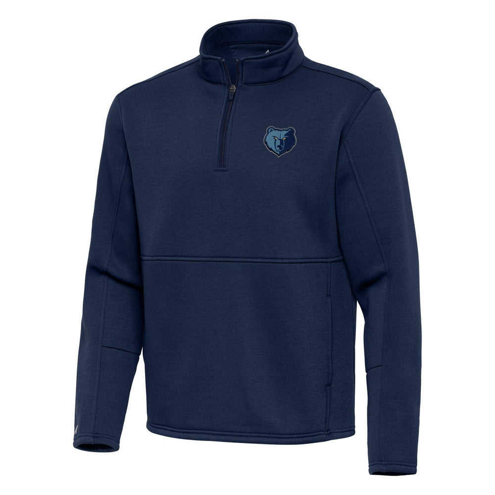 Memphis Grizzlies Antigua Twist Quarter-Zip Pullover Top - Navy cheap Outlet