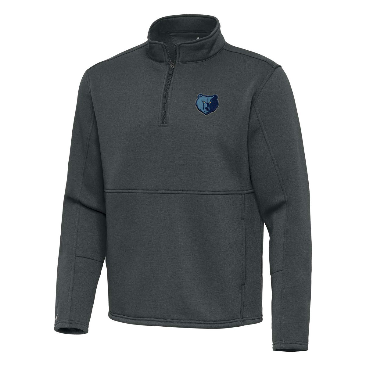 Memphis Grizzlies Antigua Twist Quarter-Zip Pullover Top - Pewter shop For Sale