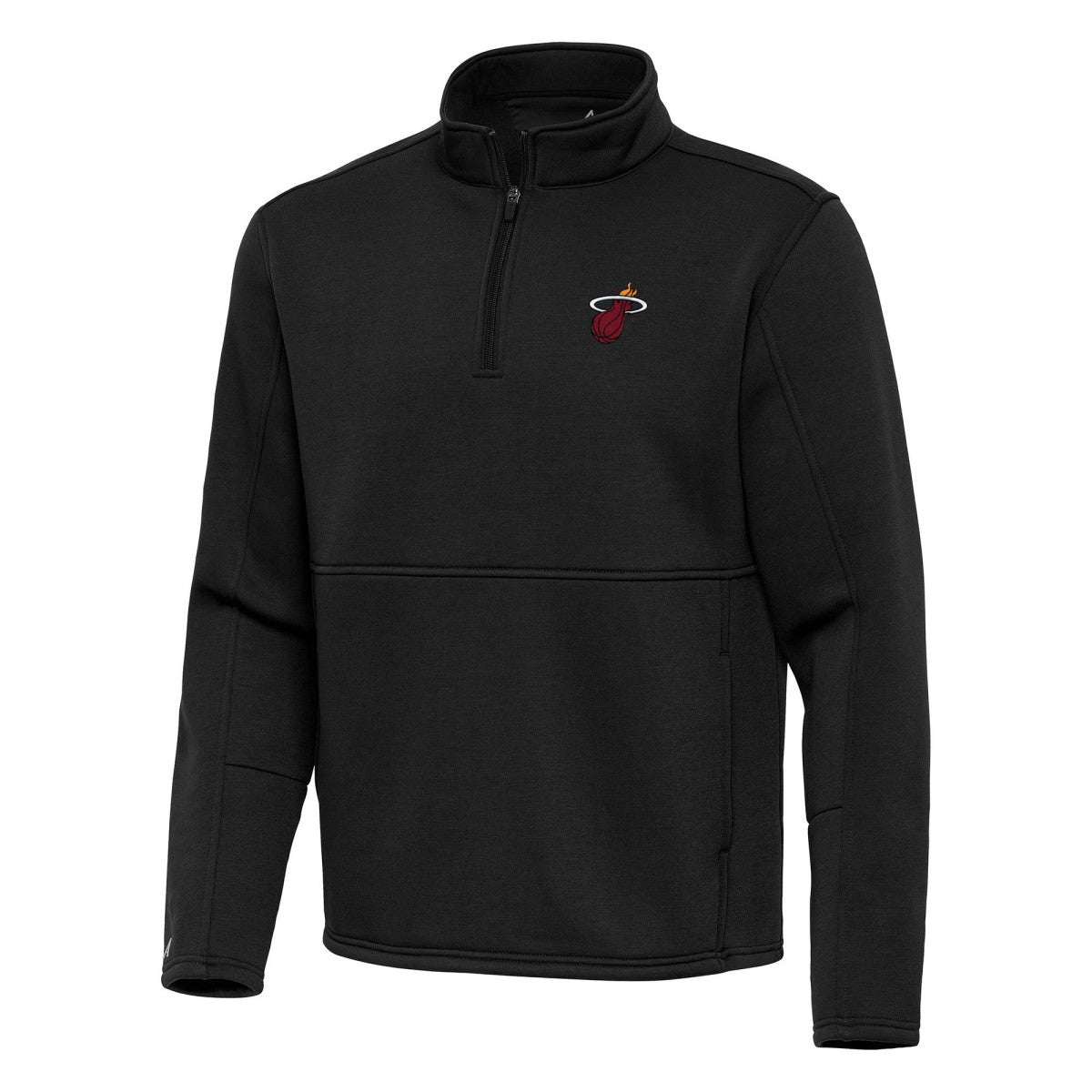 Miami Heat Antigua Twist Quarter-Zip Pullover Top - Black online On Sale